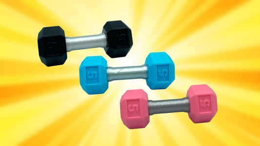 Baby Rattle Dumbbell Set of 2 3D Printed