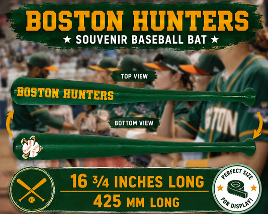 ⚾ Boston Hunters Souvenir Baseball Bat – 16¾" WPBL Inspired Collectible ⚾