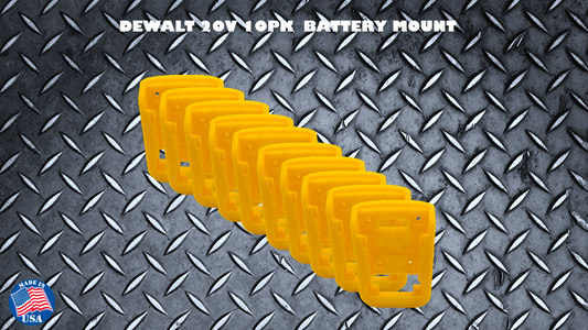 DeWalt 20V 60V Battery Mount 10 PK