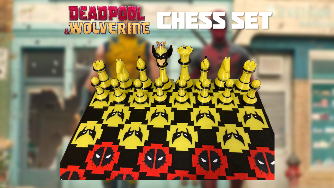 Deadpool Wolverine Chess Set