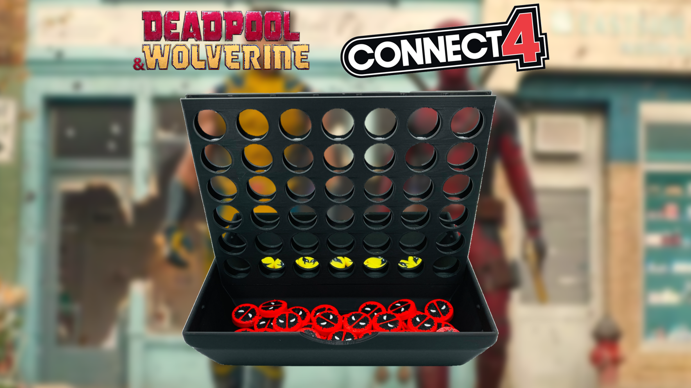 Deadpool Wolverine Connect 4 Game