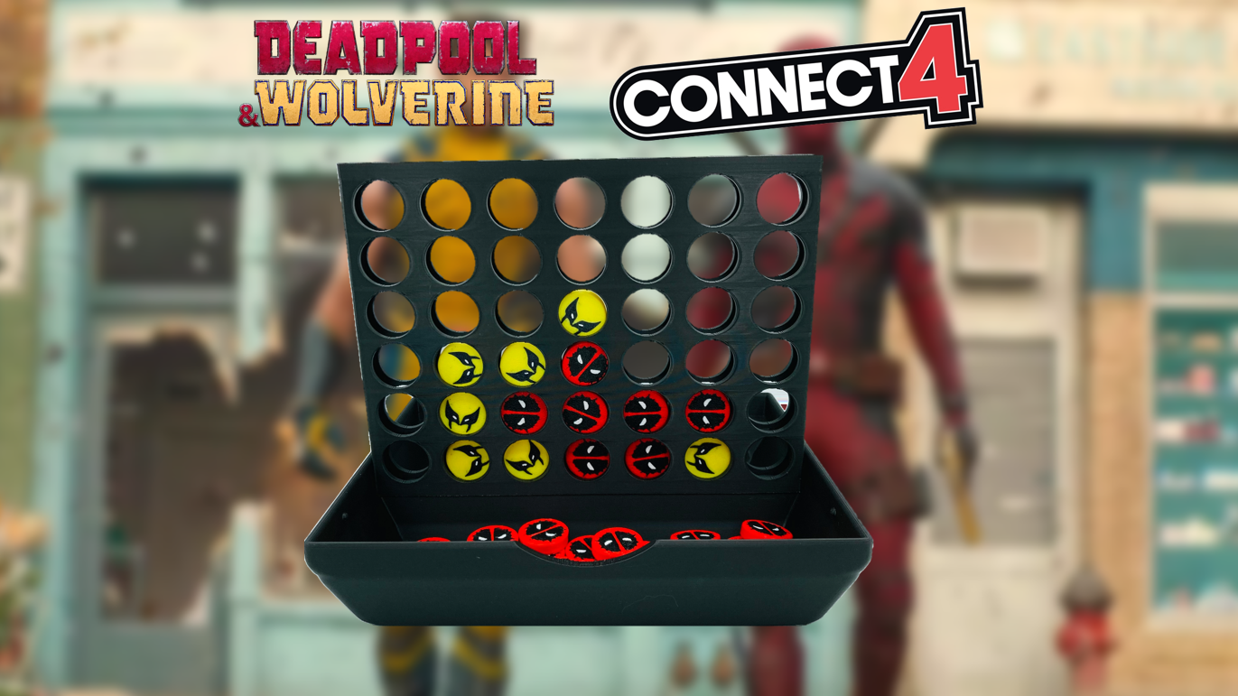 Deadpool Wolverine Connect 4 Game