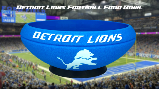 Detroit Lions Football Food Bowl 3D Printed