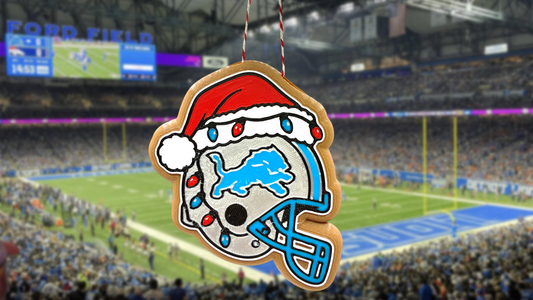 Detroit Lions Football Helmet Cookie Ornament