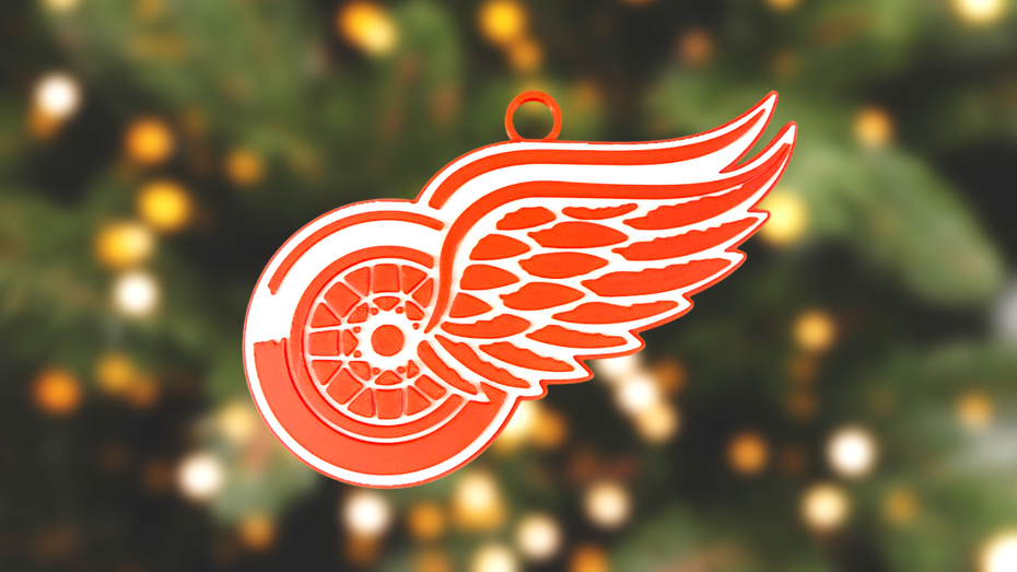 Detroit Red Wings Logo Christmas Ornament