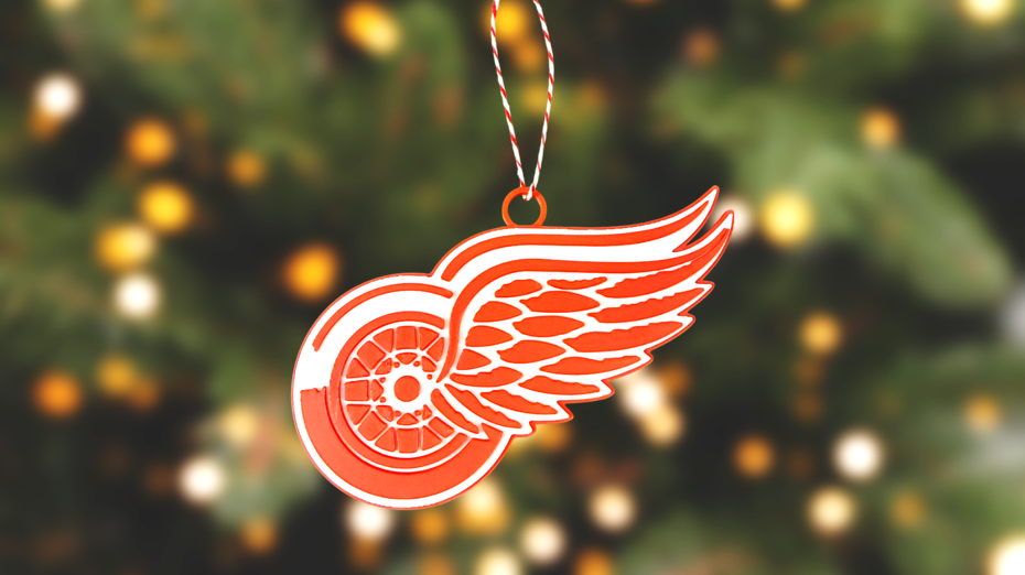 Detroit Red Wings Logo Christmas Ornament