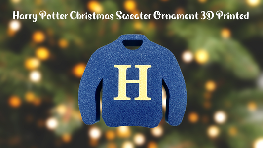 Harry Potter "H" Christmas Sweater Christmas Ornament 3D Printed