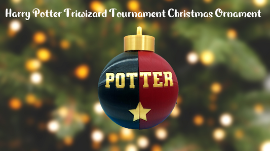 Harry Potter Triwizard Tournament Christmas Ornament 3D Printed