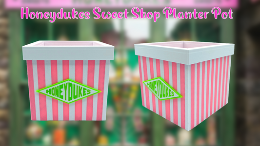 Hogsmeade Honeydukes Legendary Wizarding Sweet Shop Planter Pot with Drainage Hole 3D Printed