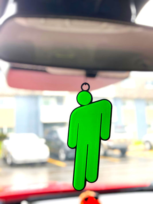 Billie Eilish Rearview Mirror Car Ornament 3D Printed