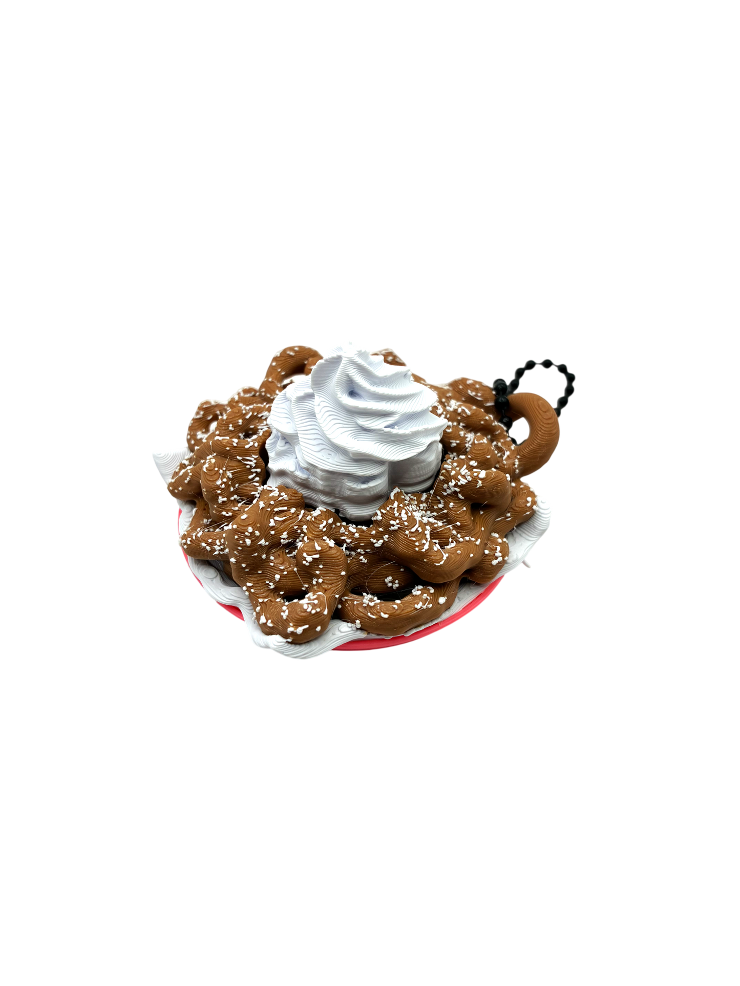 Funnel Cake Fidget Clicker Keychain