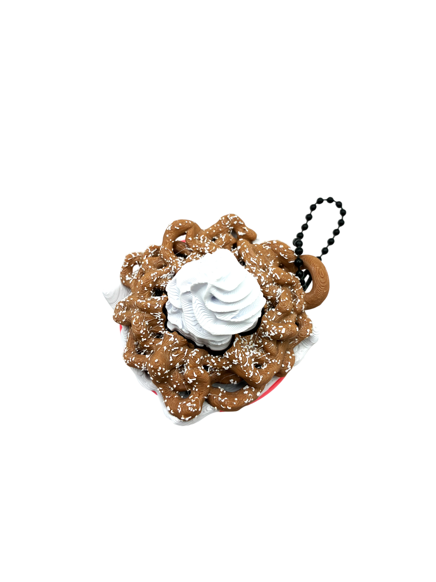 Funnel Cake Fidget Clicker Keychain