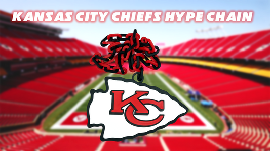 Kansas City Chiefs Football Big Logo Fan Hype Chain Necklace 3D Printed