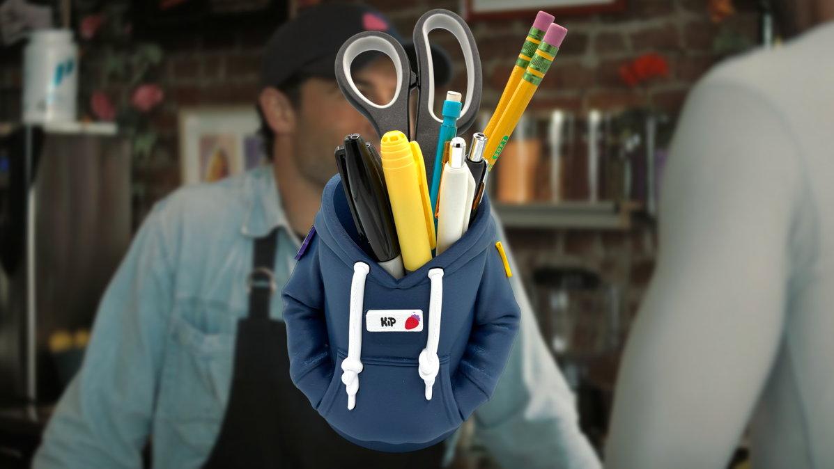 Heated Rivalry Kip Grady "Blue Moon Over" Brooklyn Hoodie-Style Pencil Cup