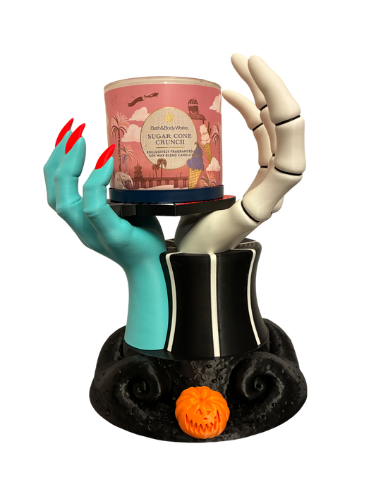 🎃 Nightmare Before Jack Skellington & Sally Inspired Candle Holder
