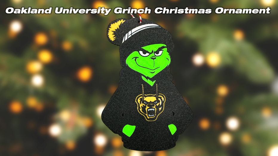 Oakland University Grinch Ornament