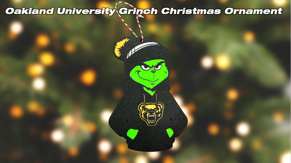 Oakland University Grinch Ornament
