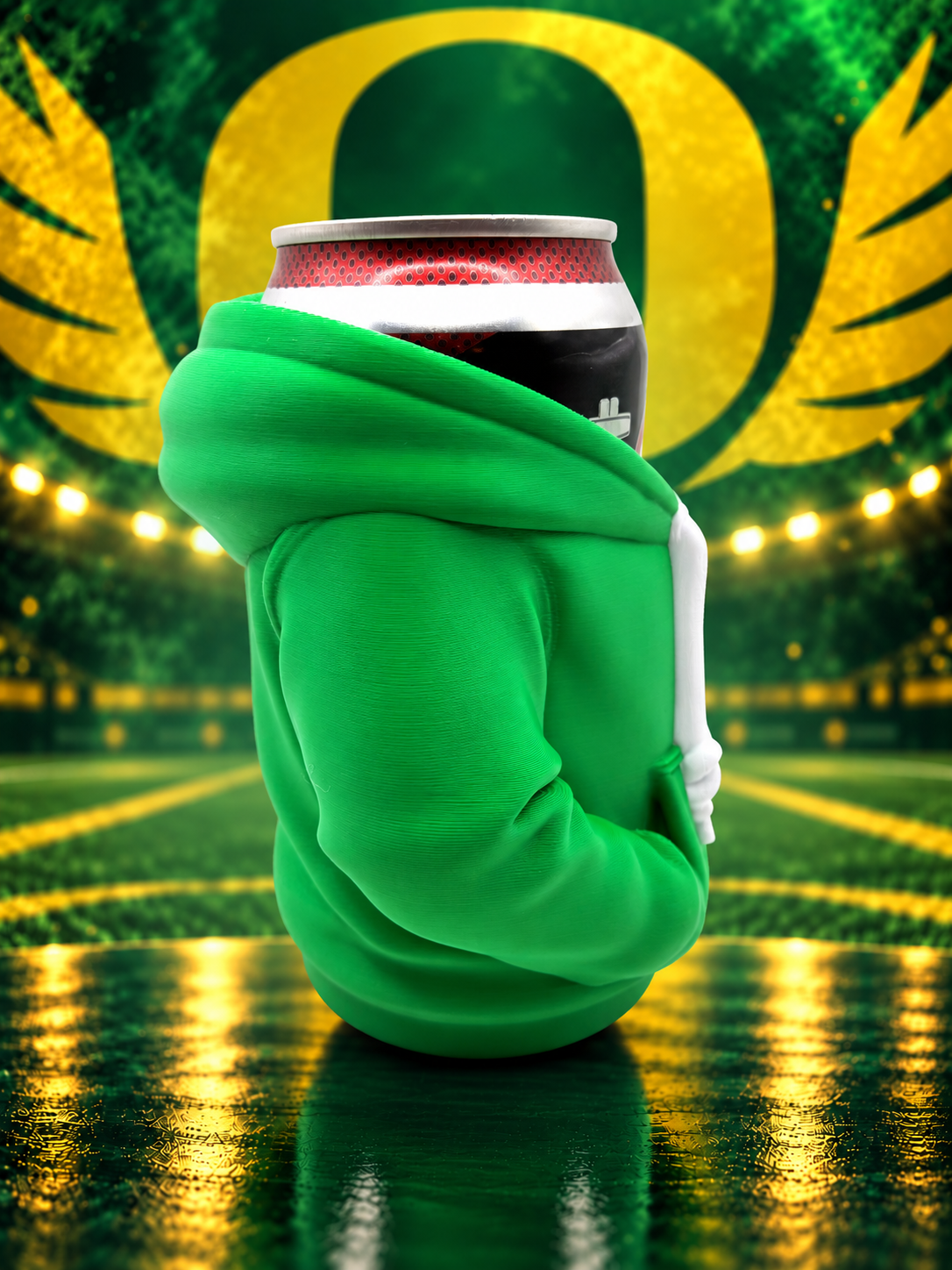 University of Oregon Ducks Hoodie-Style Can Holder Koozie/ Pencil Cup