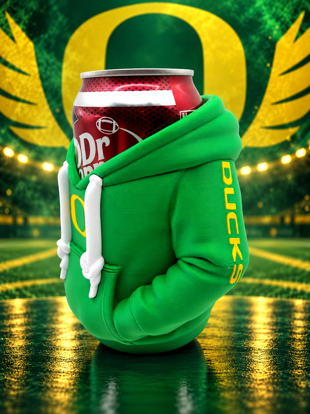 University of Oregon Ducks Hoodie-Style Can Holder Koozie/ Pencil Cup