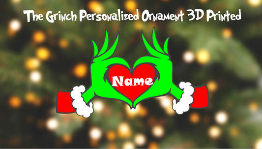 The Grinch Personalized Customized Ornament 3D Printed