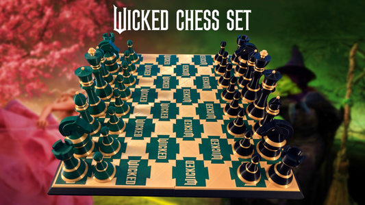 Wicked Chess Set 3D Printed