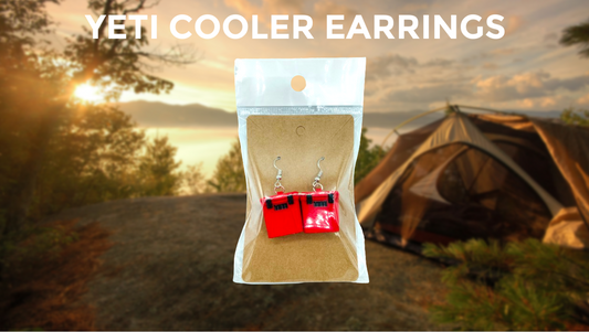 Yeti Cooler Dangle/Drop Earrings 3D Printed