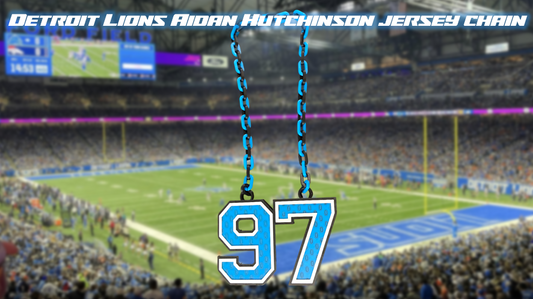 Aidan Hutchinson Detroit Lions Jersey Chain 3D Printed