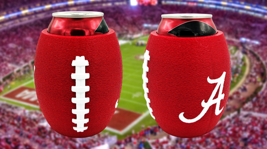 Alabama Crimson Tide Football-Shaped Can Holder Koozie