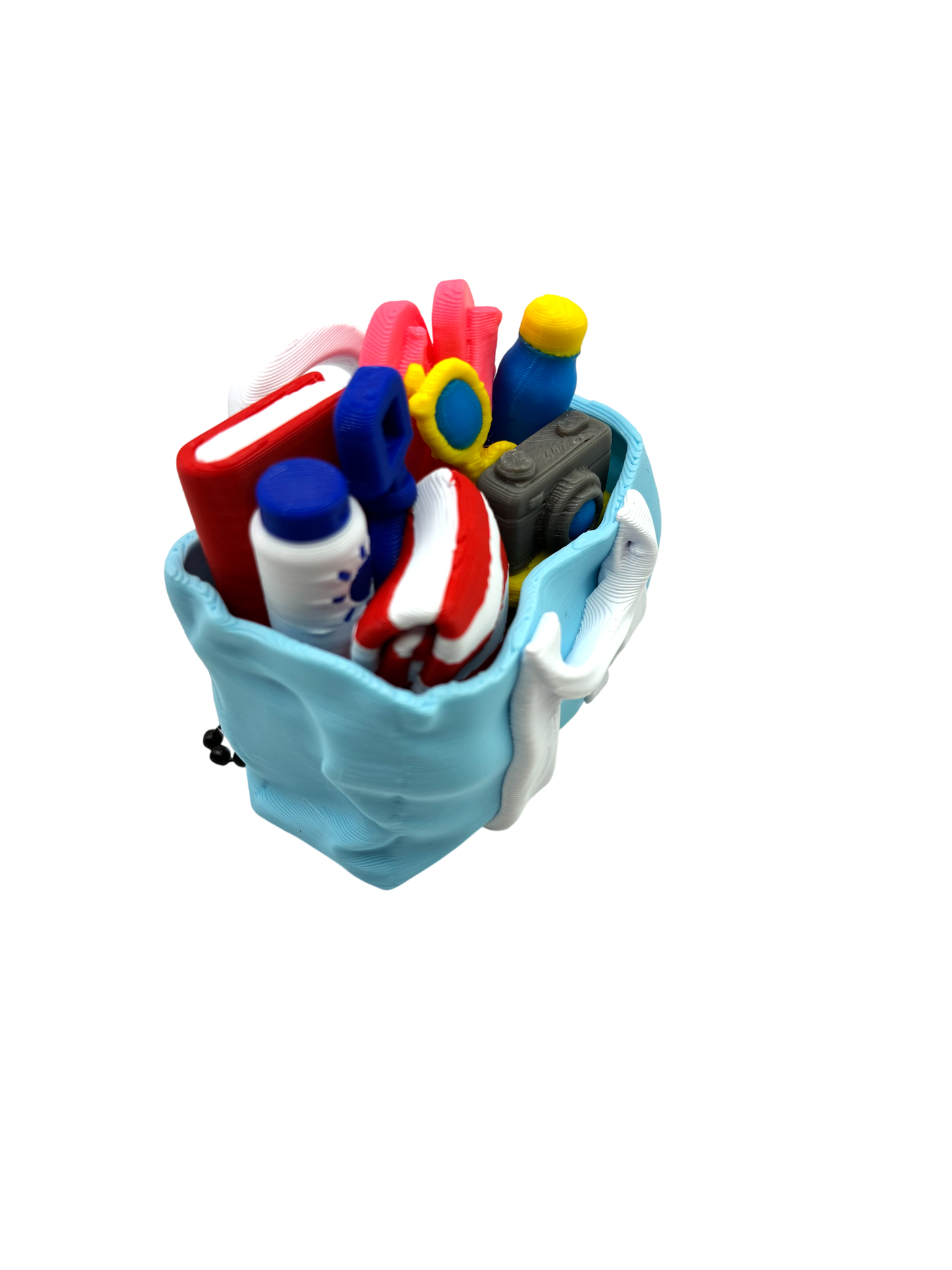 Beach Bag Fidget Clicker Keychain