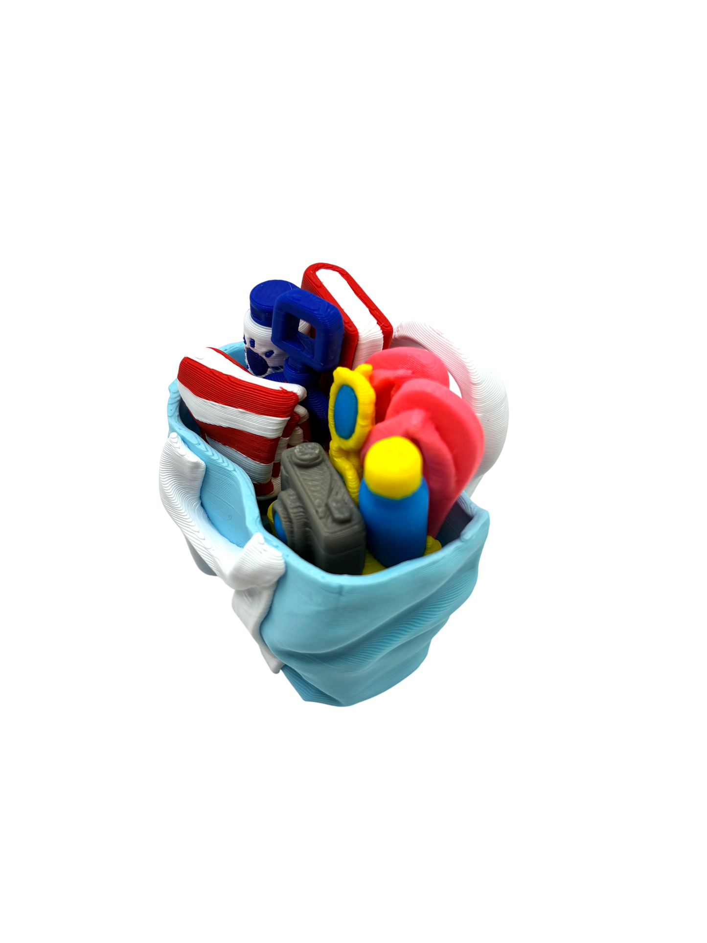 Beach Bag Fidget Clicker Keychain