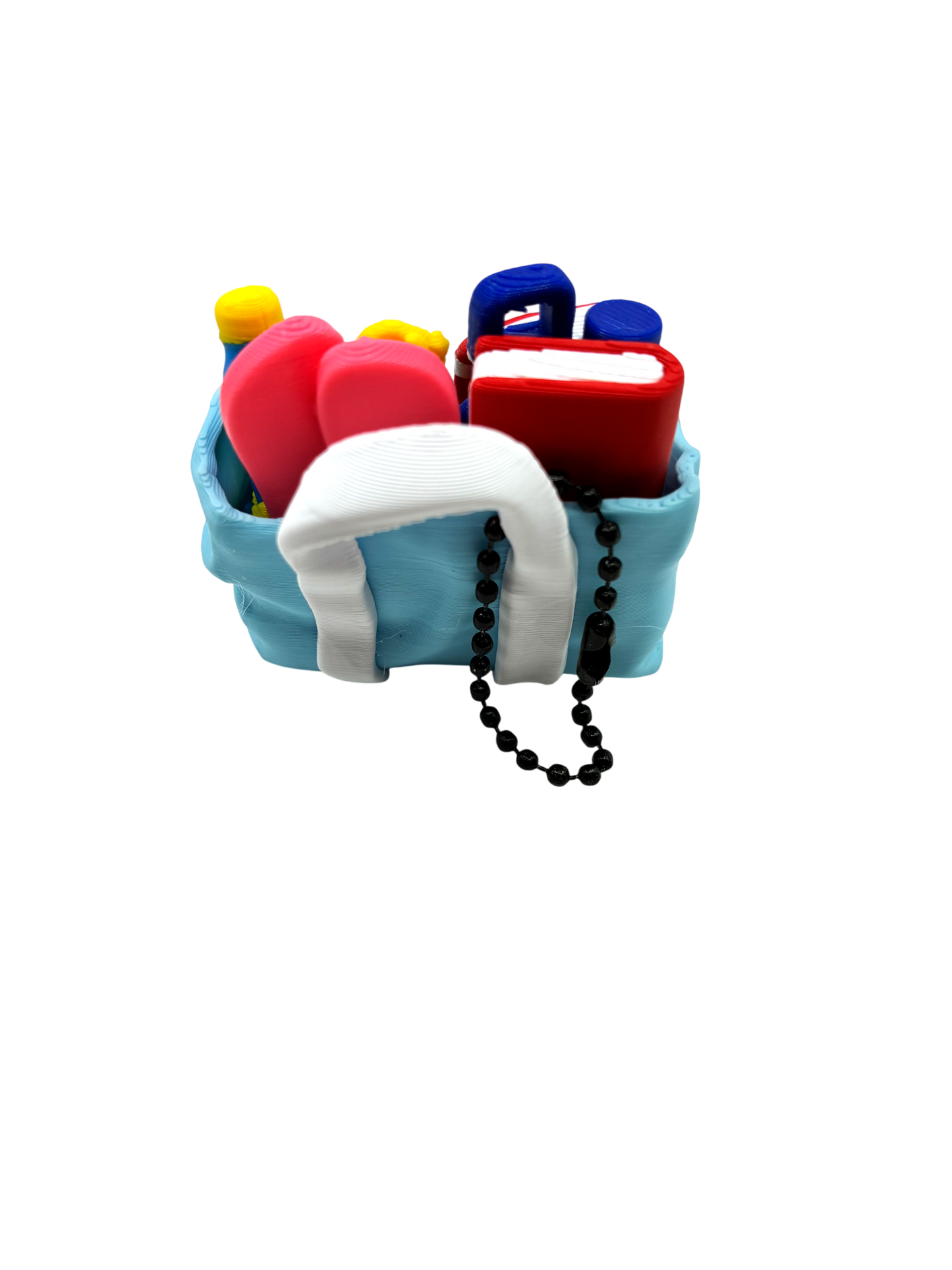Beach Bag Fidget Clicker Keychain