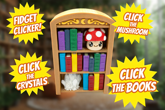 Book Shelf Fidget Clicker