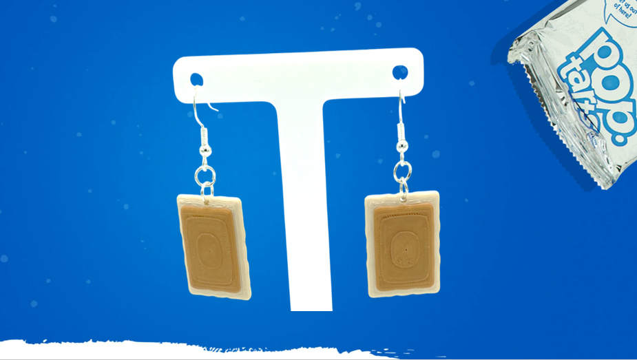 Pop Tart Dangle Drop Earrings Bundle 3D Printed