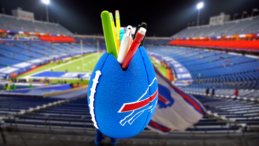 Buffalo Bills Football Shaped Pencil Cup