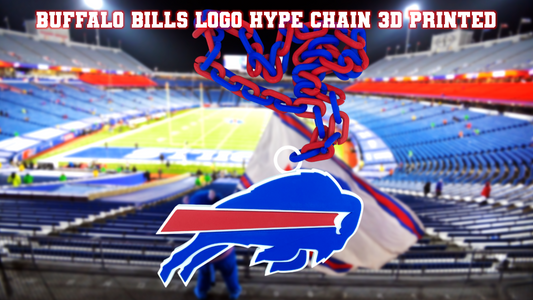 Buffalo Bills Football Logo Hype Chain 3D Printed