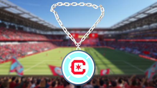Chicago Fire FC Sports Fan Hype Chain Turnover Necklace