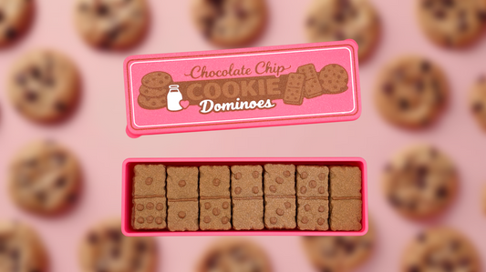 Chocolate Chip Cookie Domino Set – 3D Printed with Storage Container