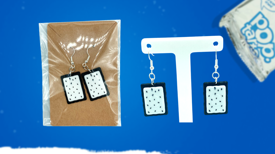 Pop Tart Dangle Drop Earrings Bundle 3D Printed