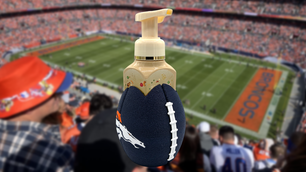 Denver Broncos Football Soap Holder