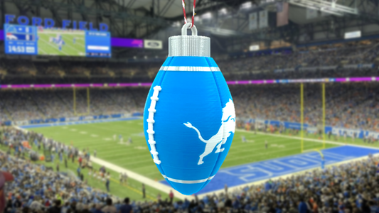 Detroit Lions Football Christmas Ornament