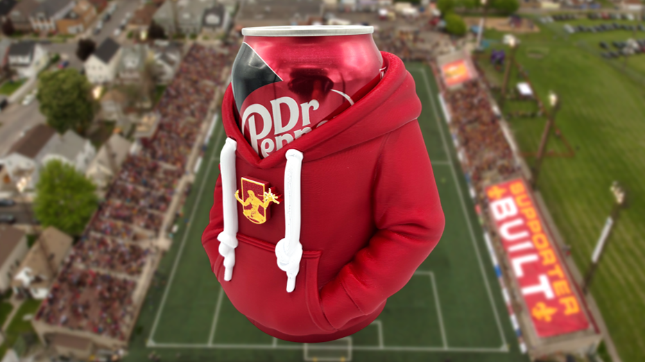 Detroit City FC Hoodie-Style Can Holder Koozie / Pencil Holder