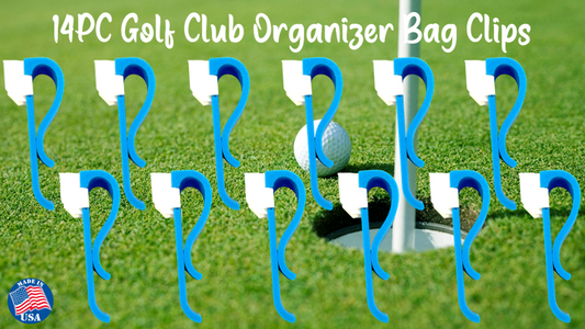 Detroit Lions 14 PC Golf Club Organizer Clip Bag Holder 3D Printed