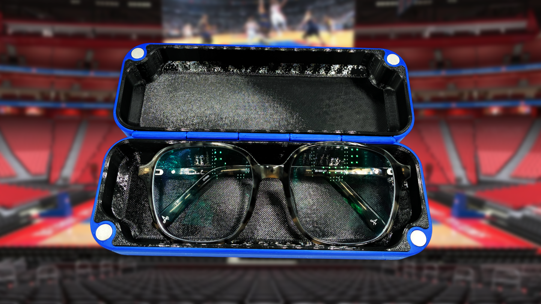 Detroit Pistons Basketball Inspired Hardshell Glasses Case