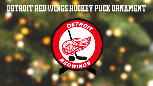 Detroit Red Wings Hockey Puck Christmas Ornament