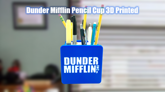 The Office Dunder Mifflin Pencil Cup 3D Printed