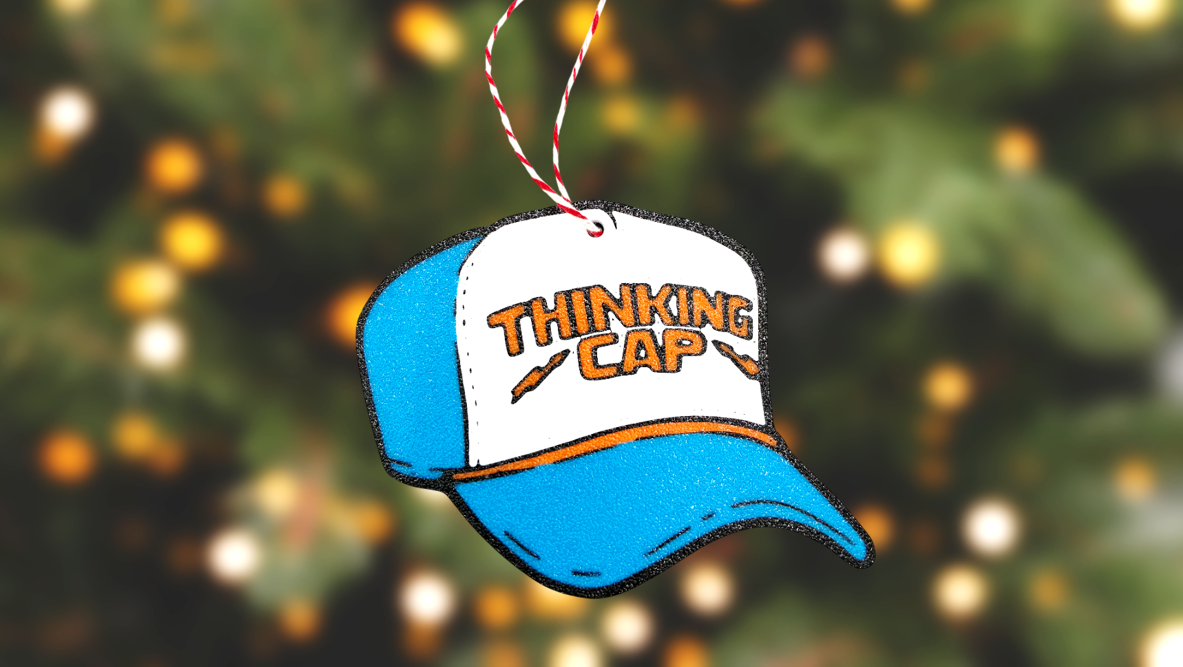 Dustin's Thinking Cap Christmas Ornament