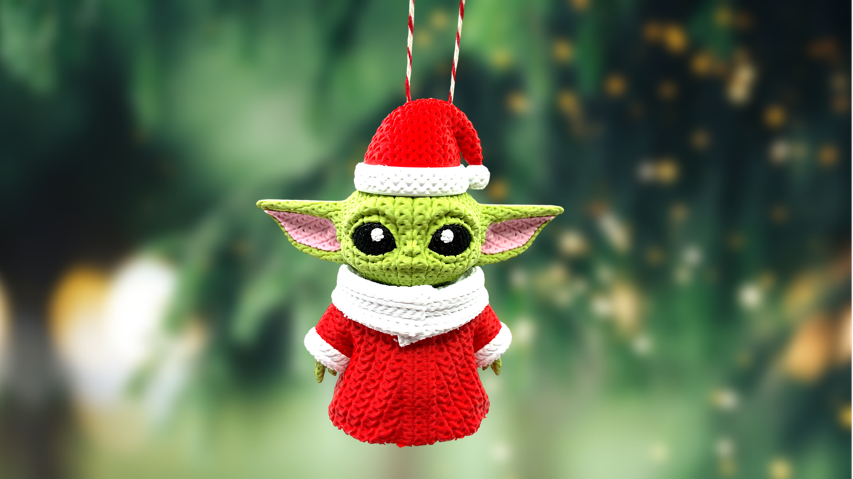Grogu Santa Suit Christmas Ornament