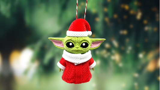 Grogu Santa Suit Christmas Ornament