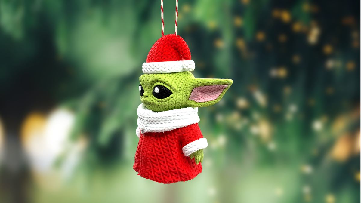 Grogu Santa Suit Christmas Ornament