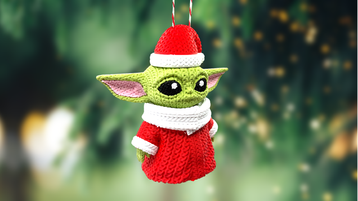 Grogu Santa Suit Christmas Ornament